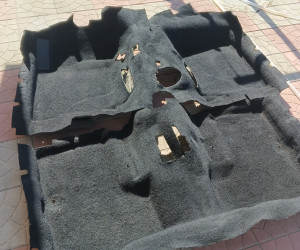 Замена ковролина пола.